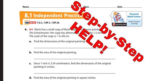 Grade 7: MS CCRS RI. . Part 5 independent practice lesson 7 answer key